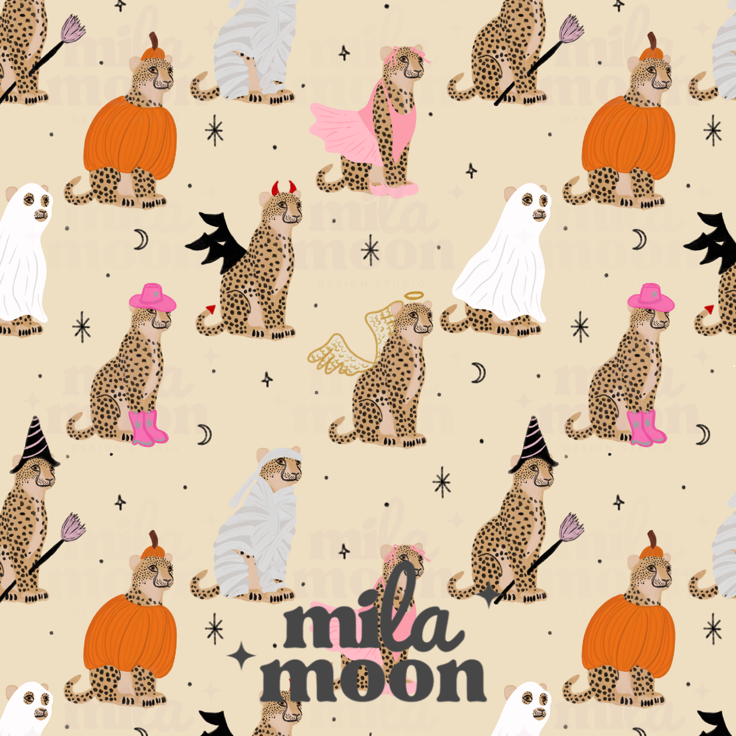 Halloween Cheetahs Tan