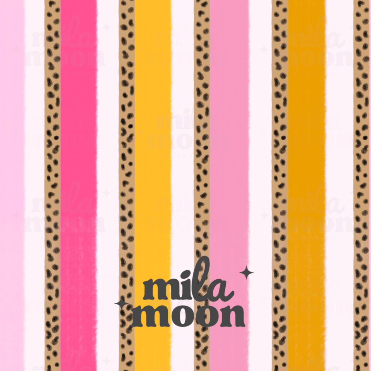 Cheetah Flora Stripe