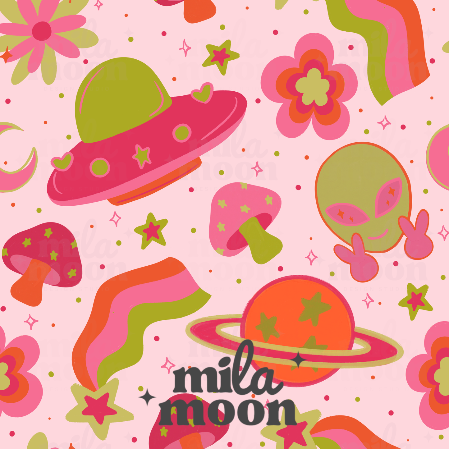 Retro Spacey Pink