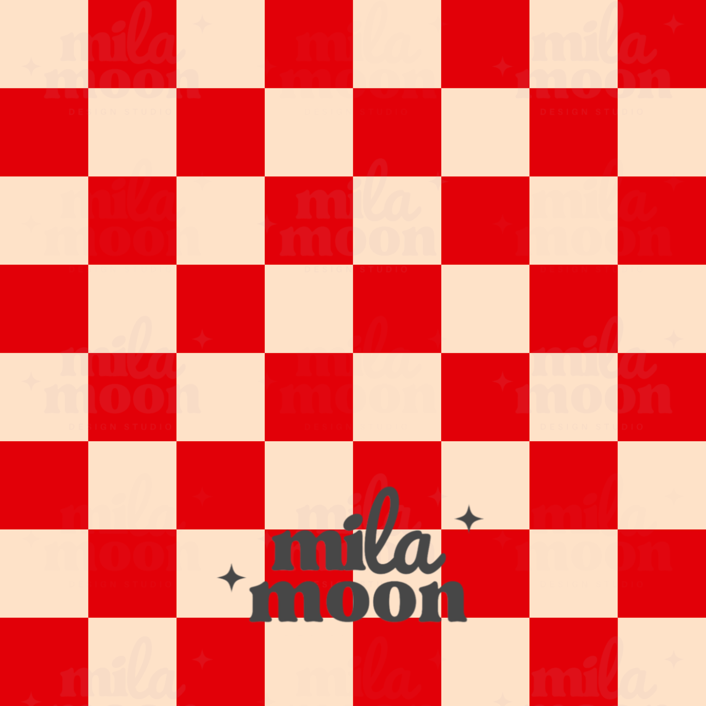 BTS Vintage Red Checkers