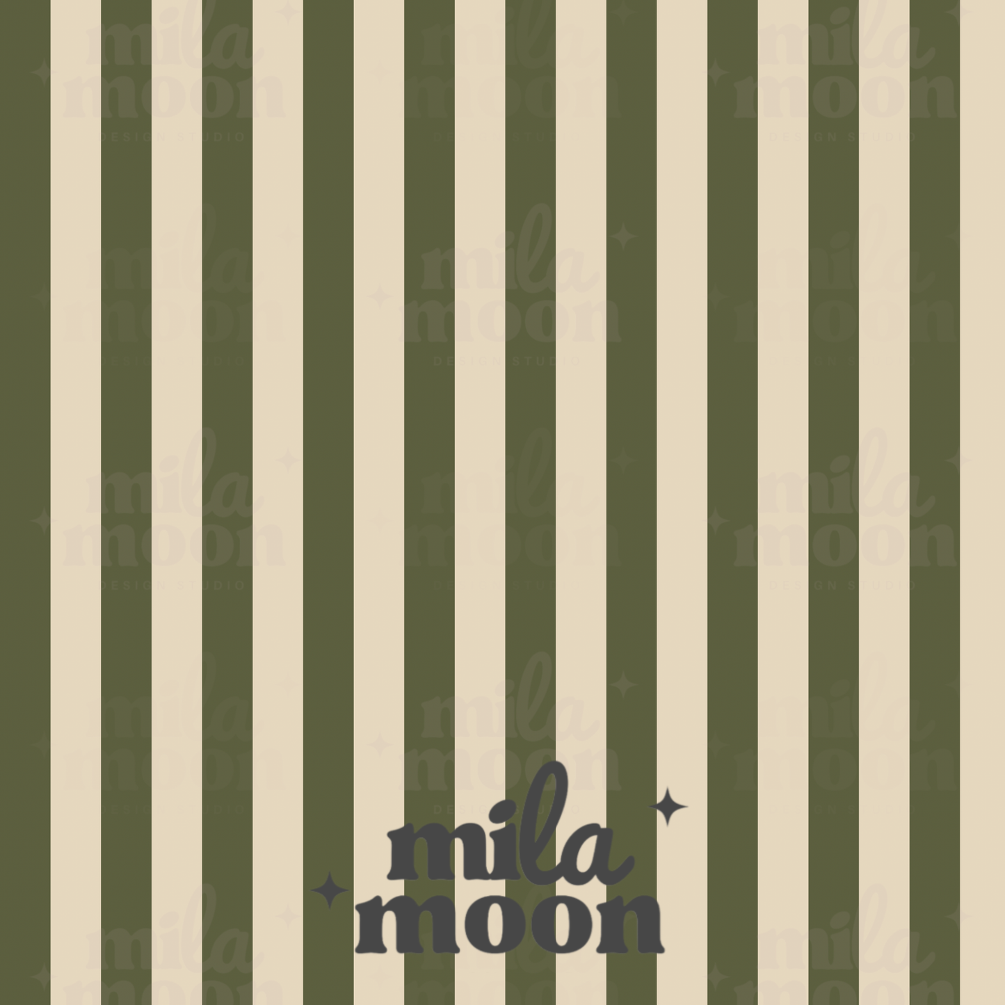 Fall Stripes Green