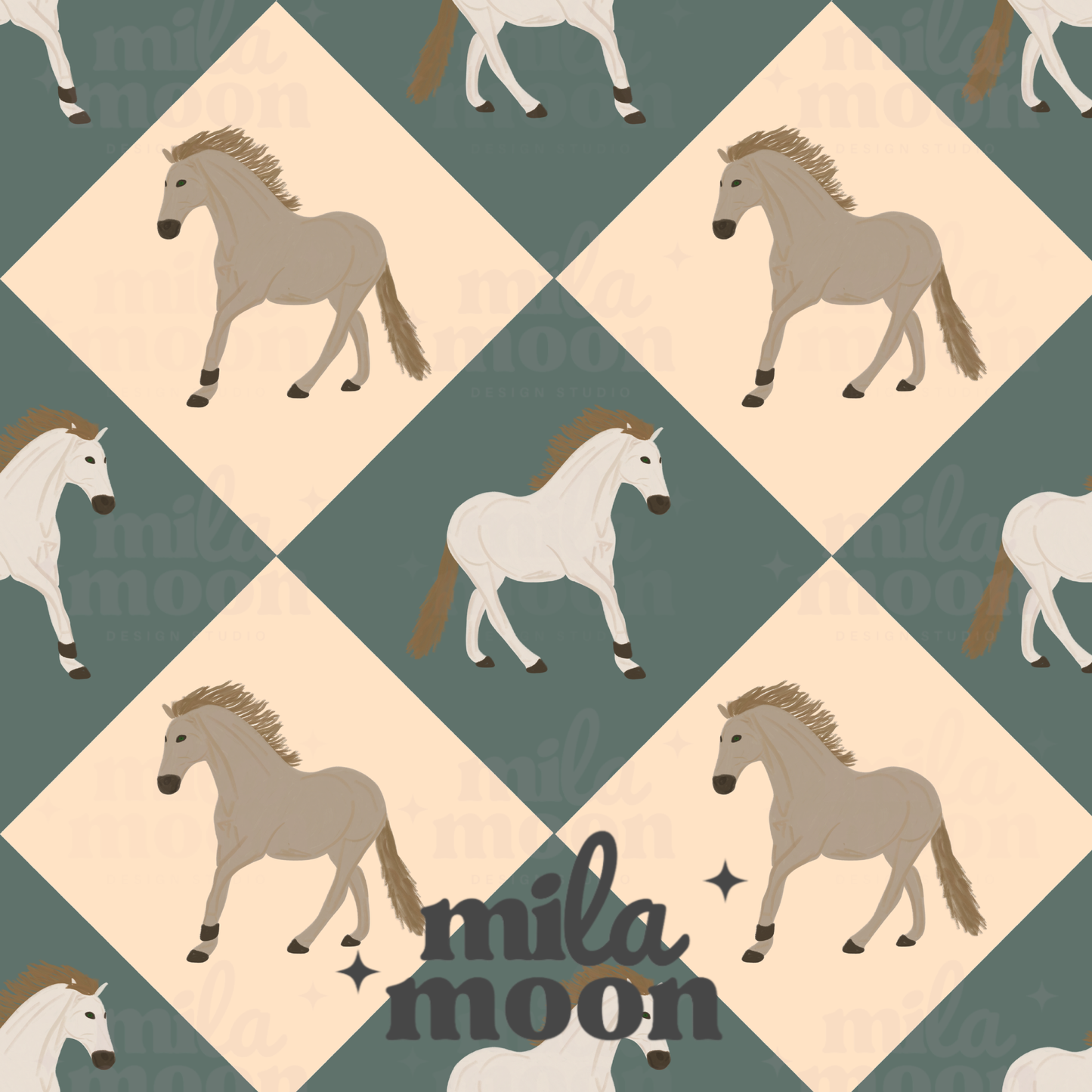 Western Horse Tiles