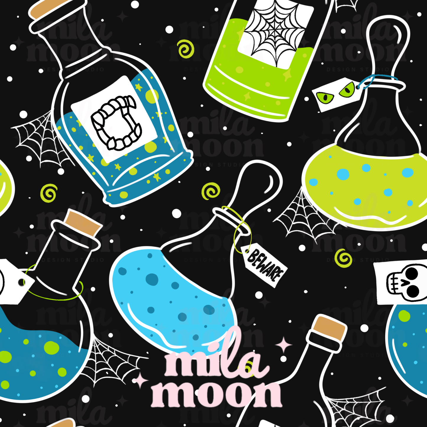 Halloween Potions Blue