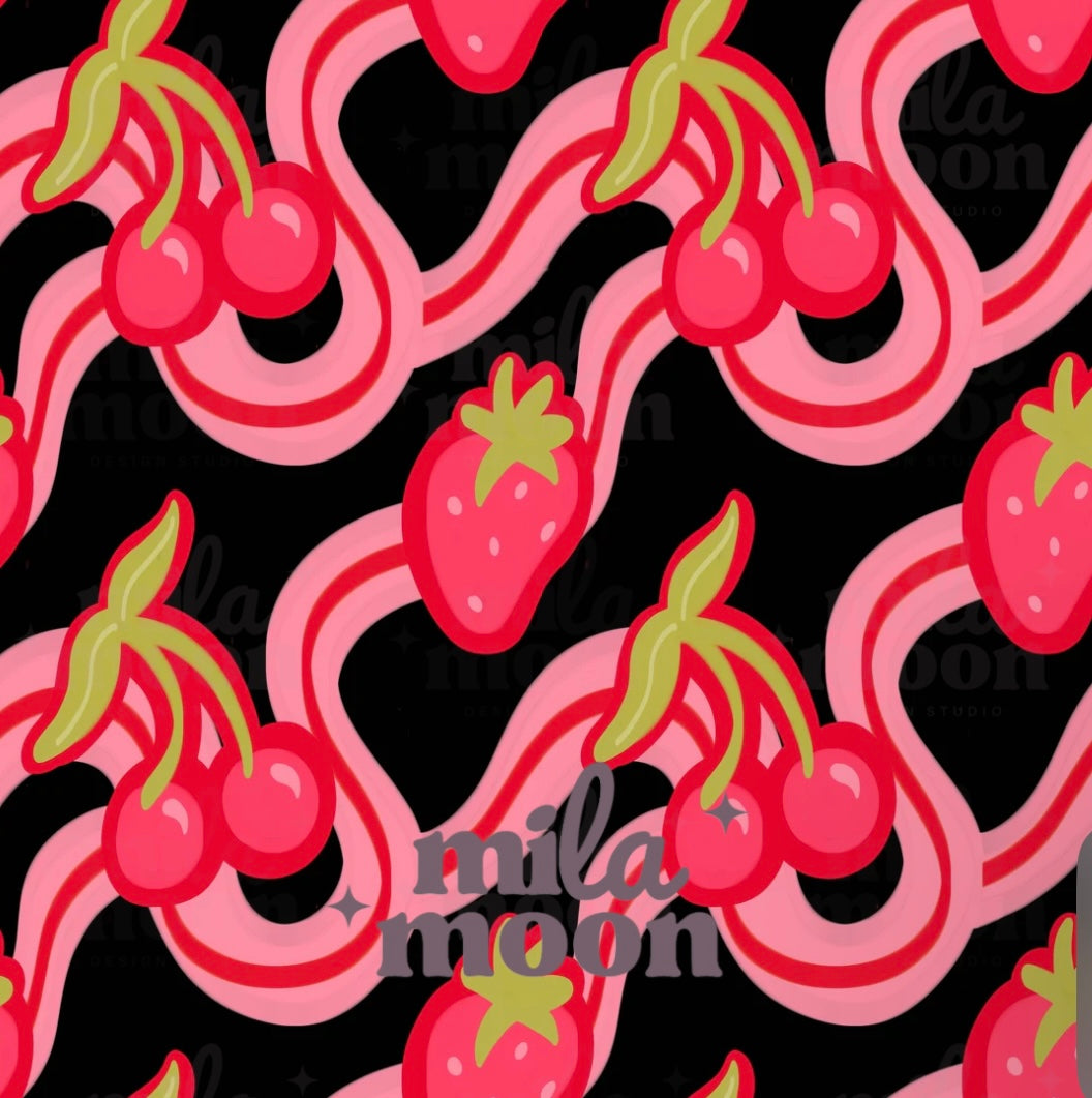 Retro Fruit Black