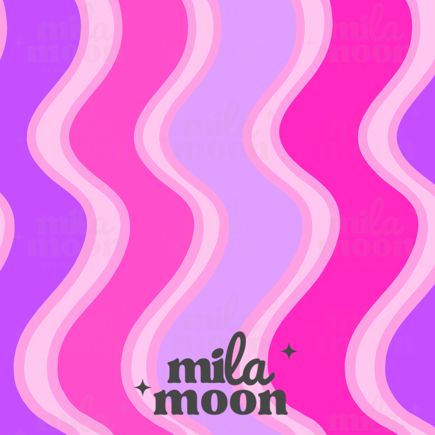 Stars Wavy Purple/Pink
