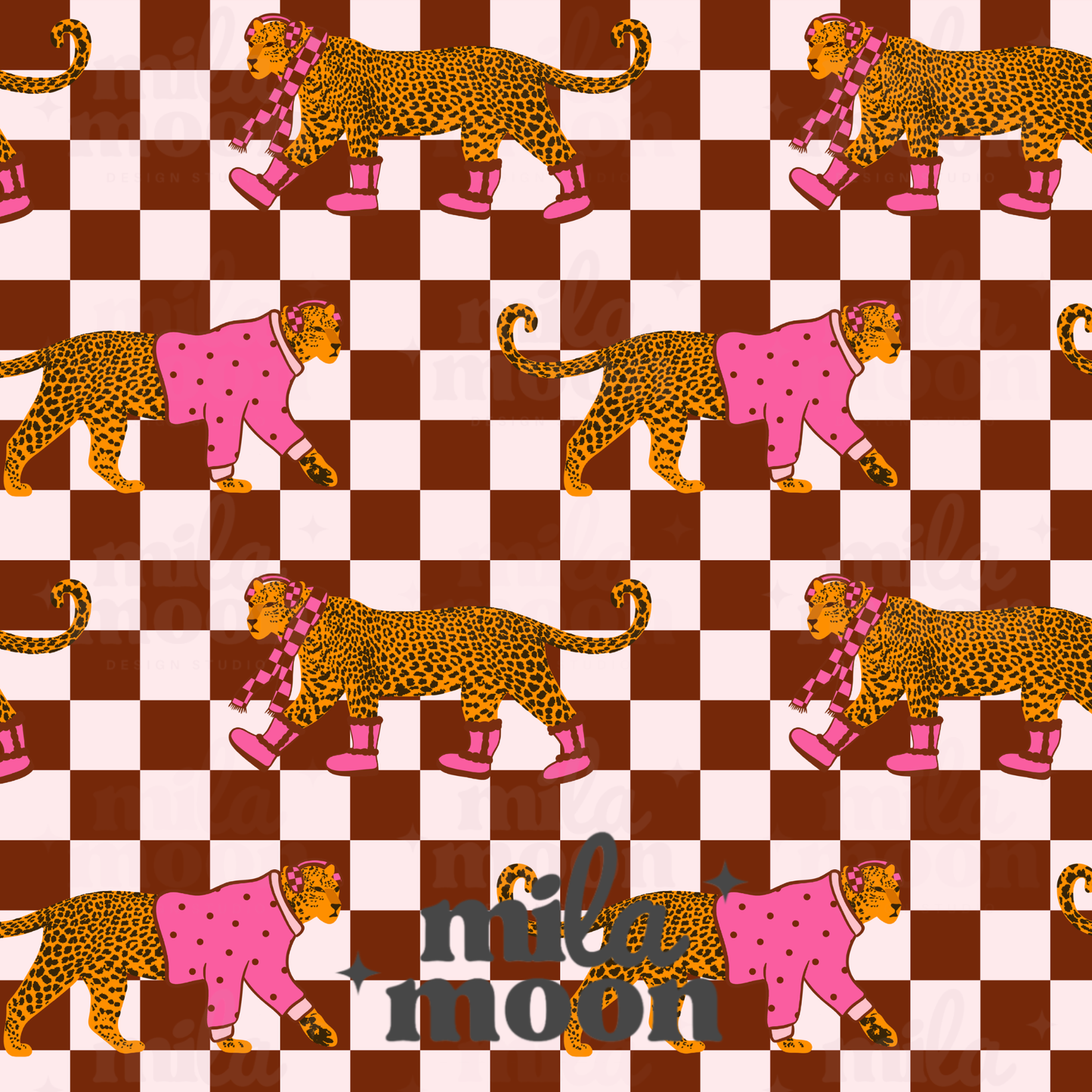Fall Leopard Checks