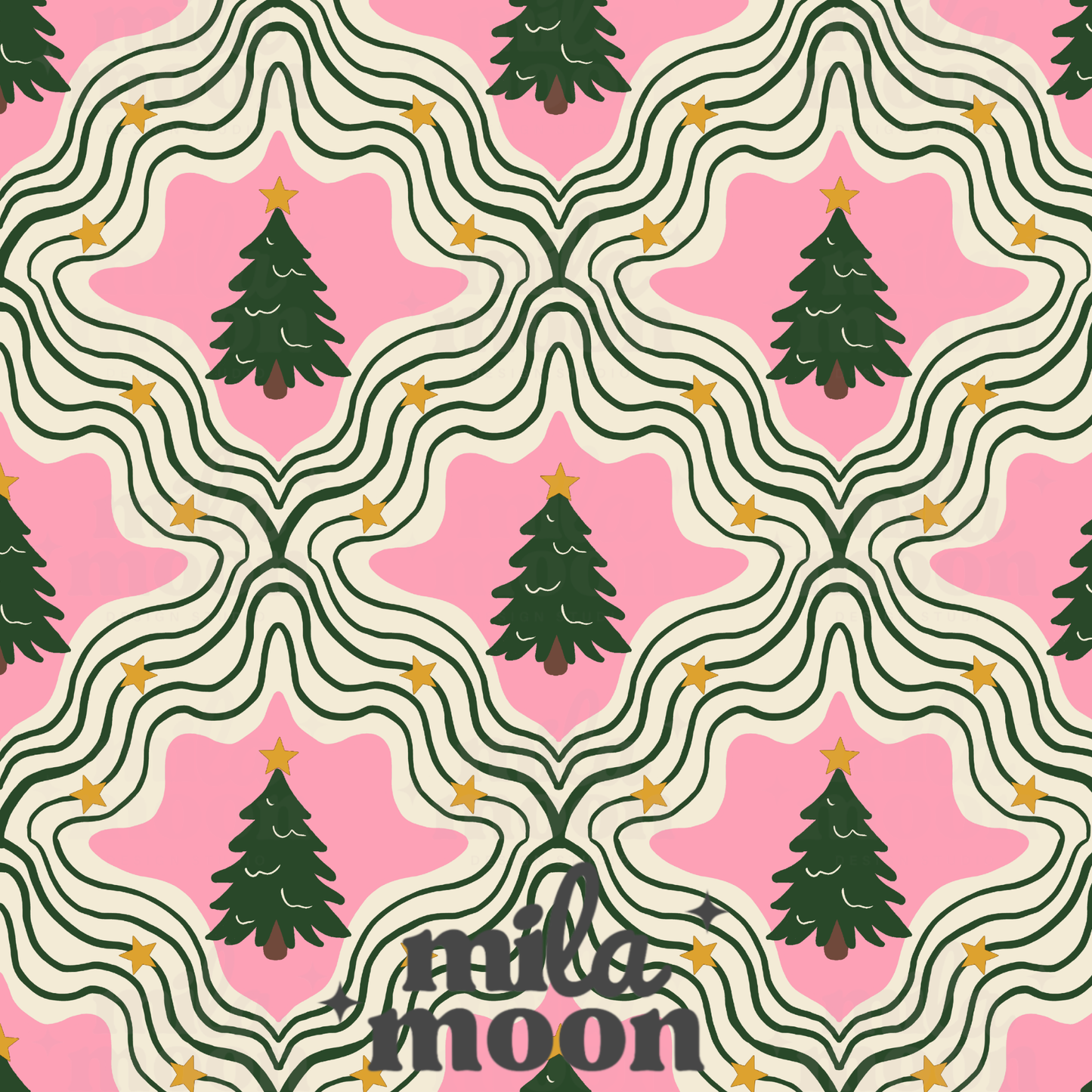 Wavy Christmas Trees