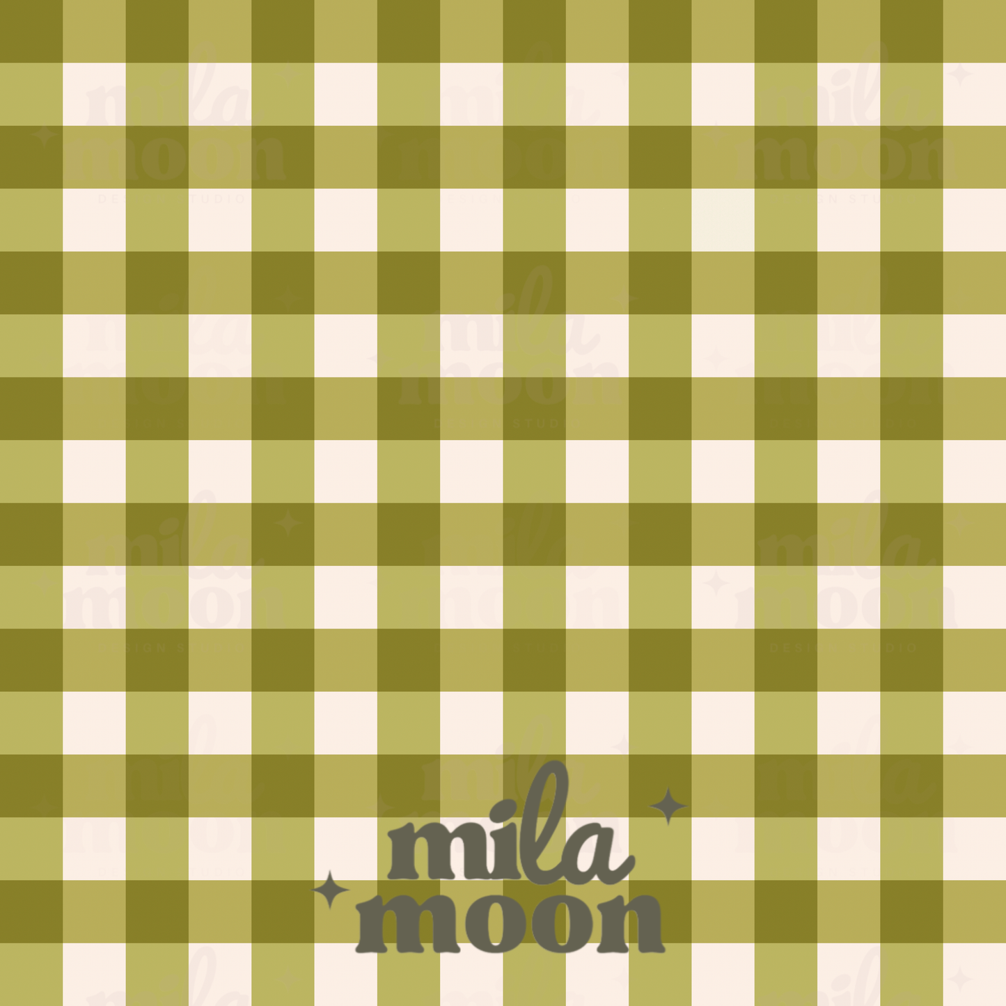 Strawberry Green Gingham