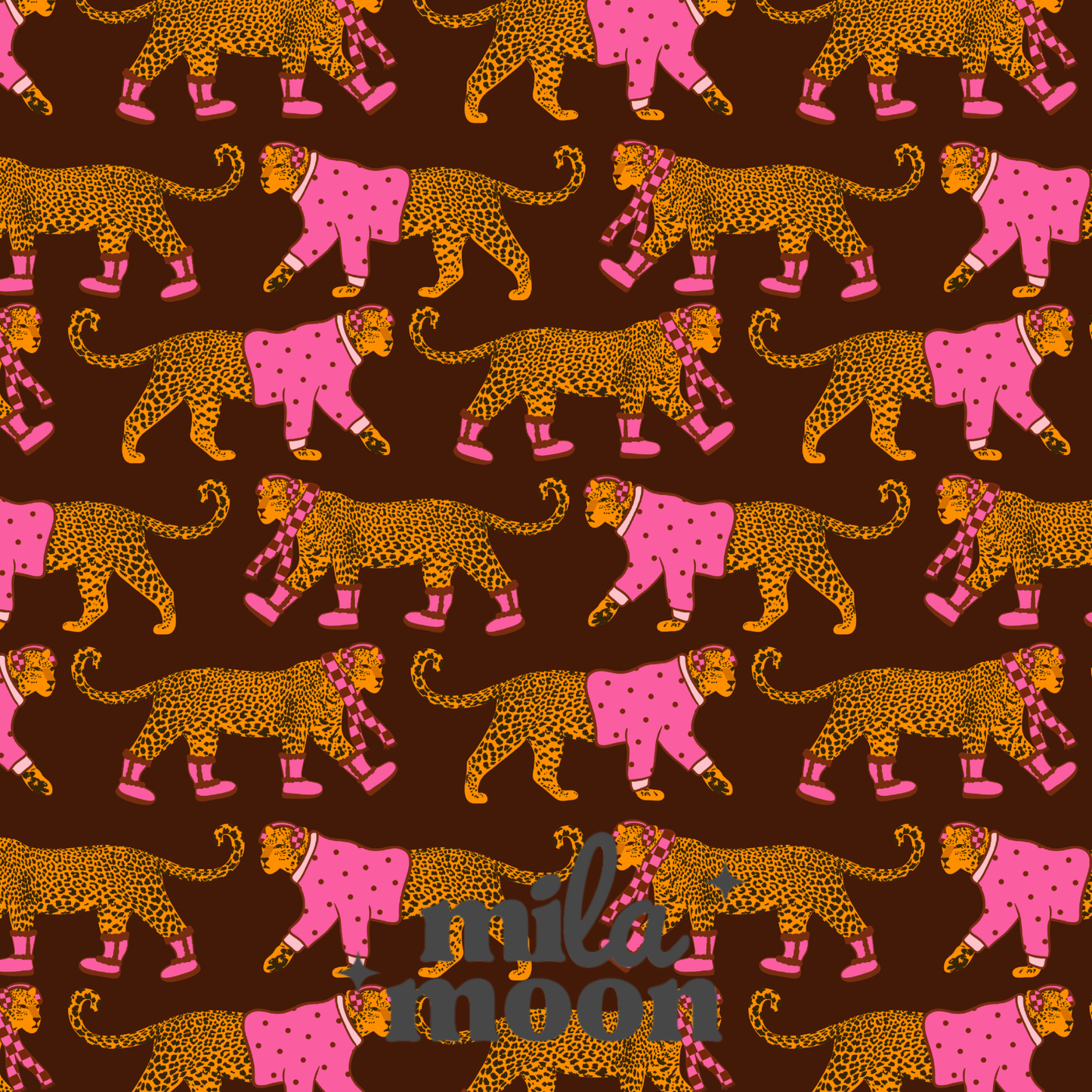Fall Girly Leopard Brown