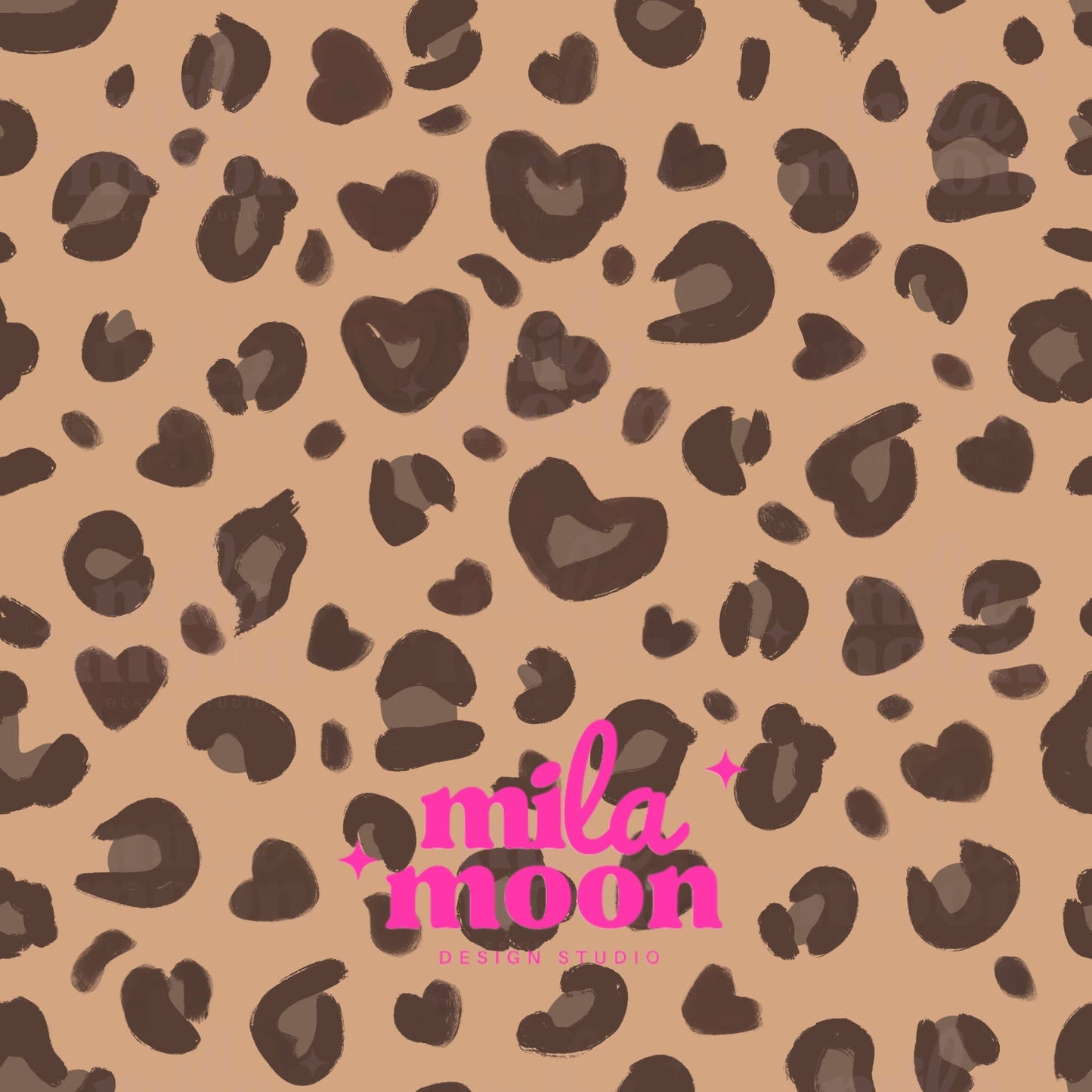 Valentine's Day Leopard Hearts