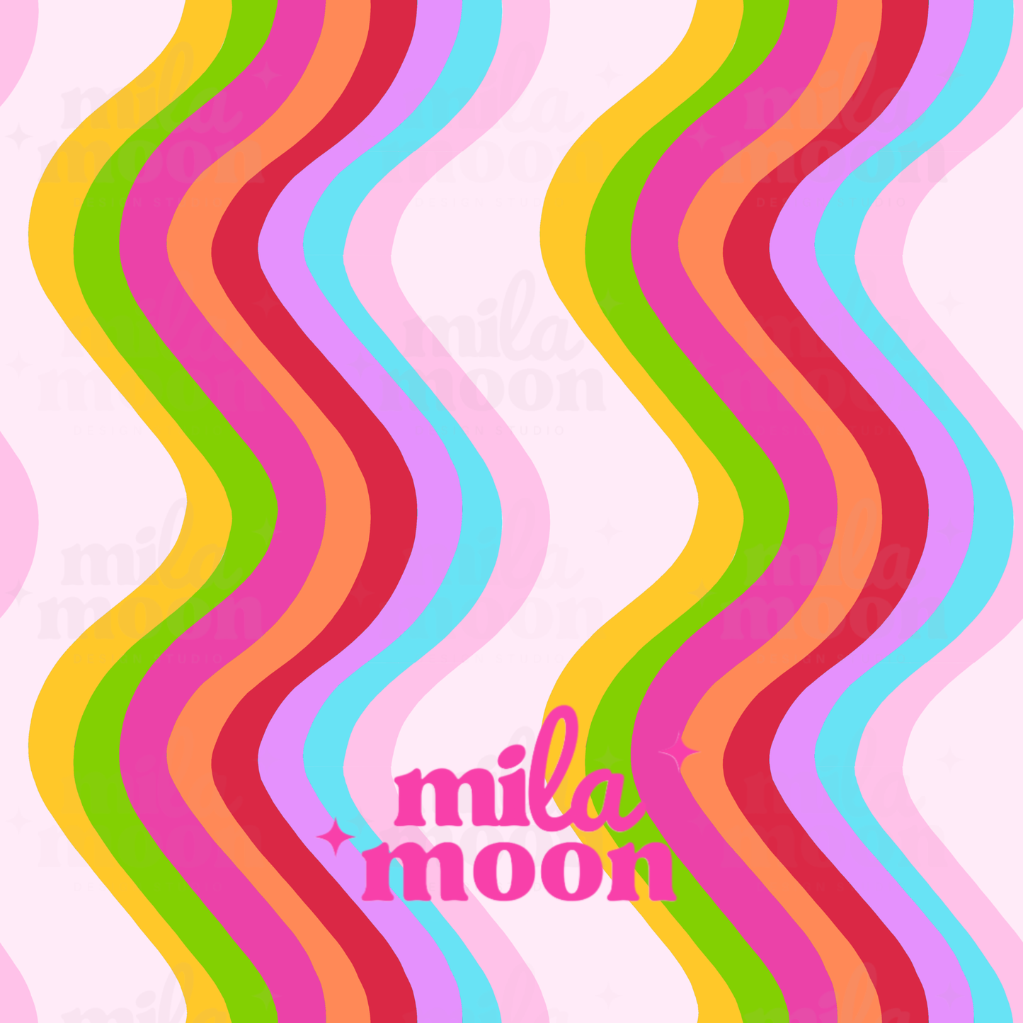 Summer Treats Pink Wavy