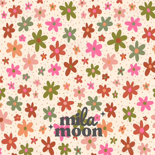 Fall Ditsy Florals Cream