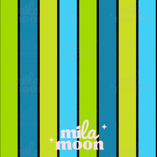 Halloween Potions Blue Stripes