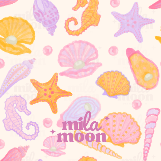 Watercolor Seashells