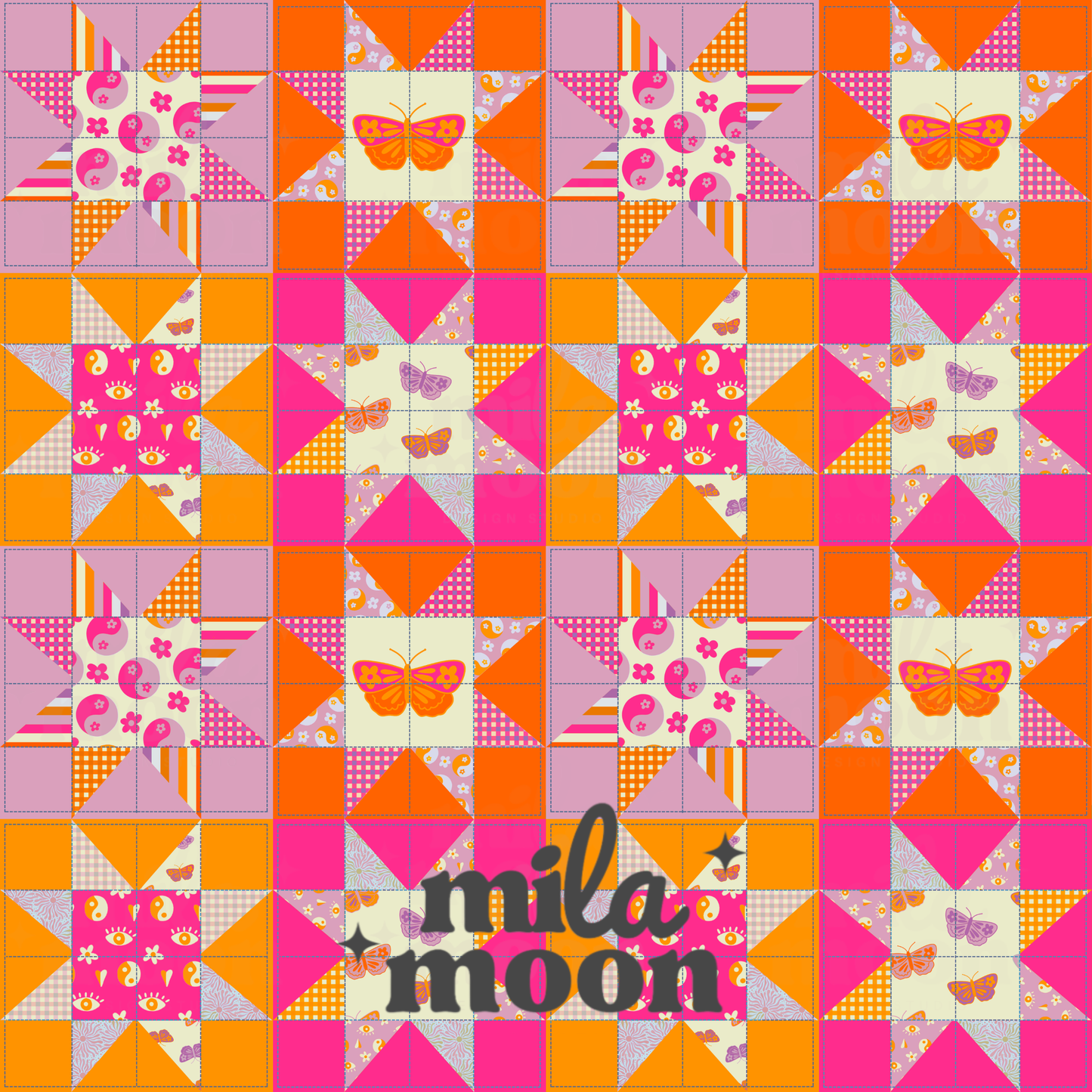 Boho Quilt Pink