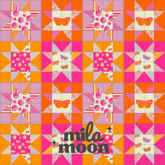 Boho Quilt Pink