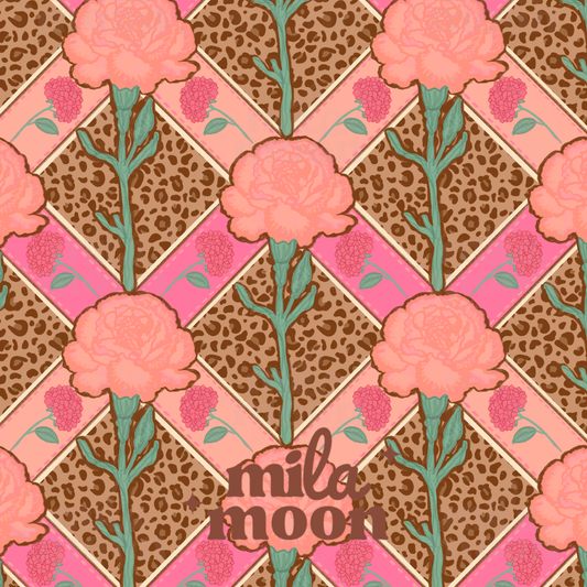 Vintage Leopard Floral