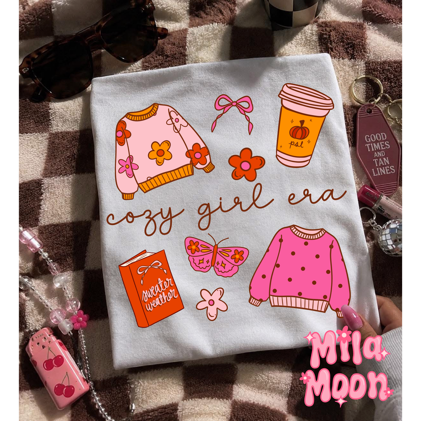 Cozy Girl Era PNG