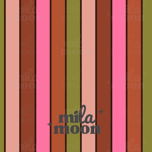 Whimsy Mushies Dark Stripe