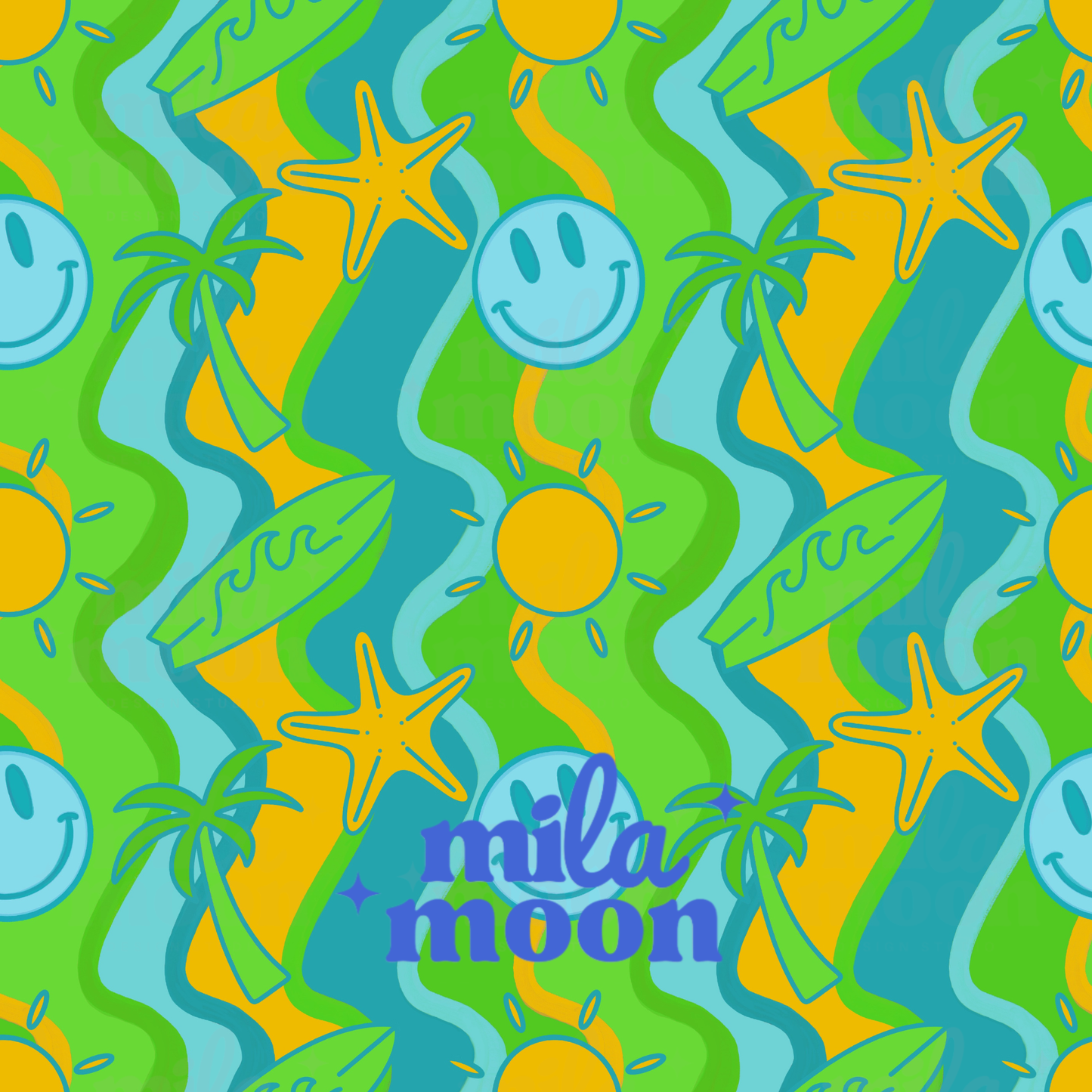 Summer Green Retro