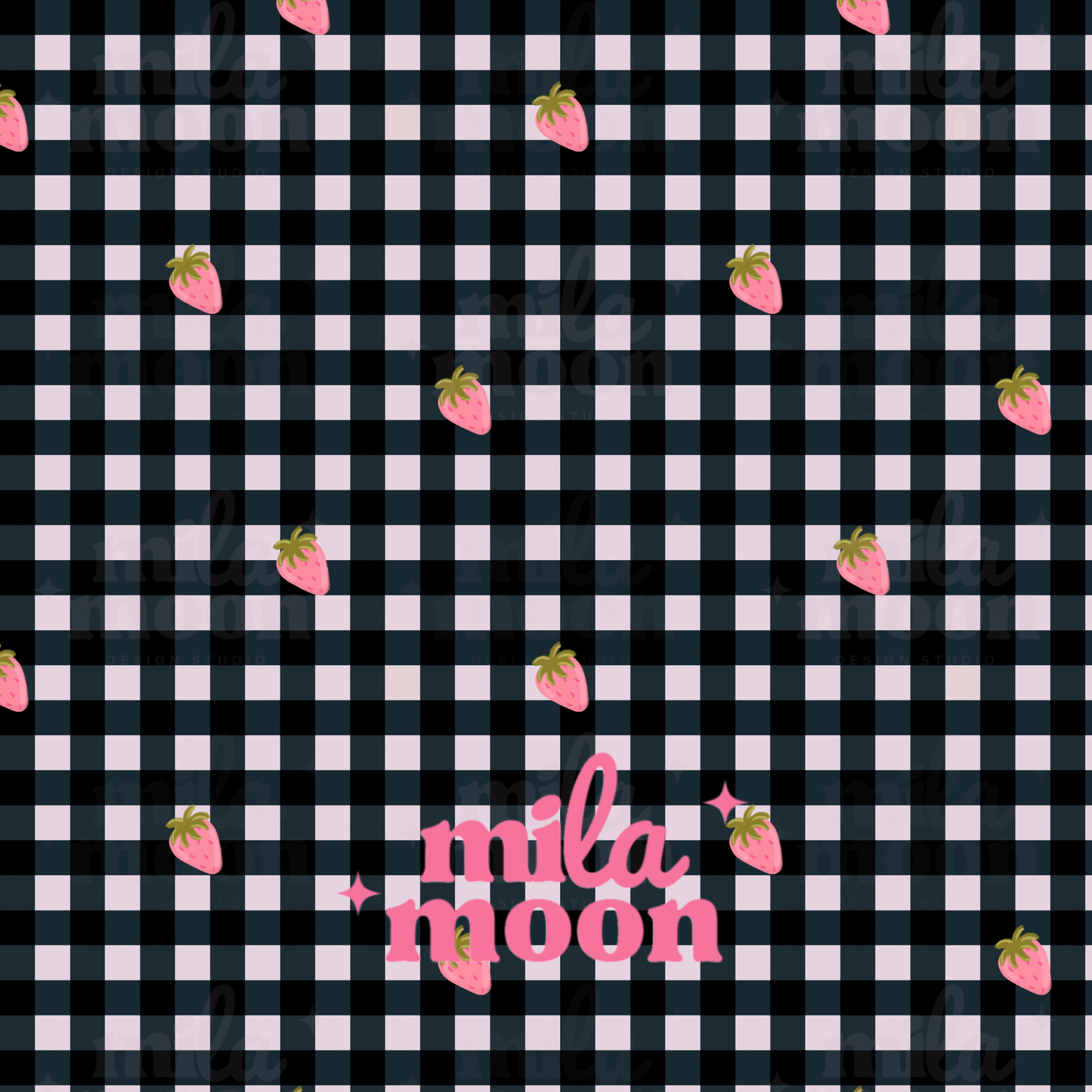 Fruit Gingham Strawberry