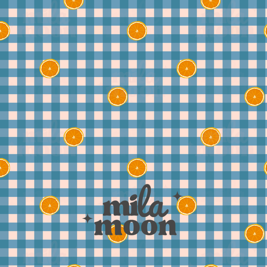Fruit Gingham Orange