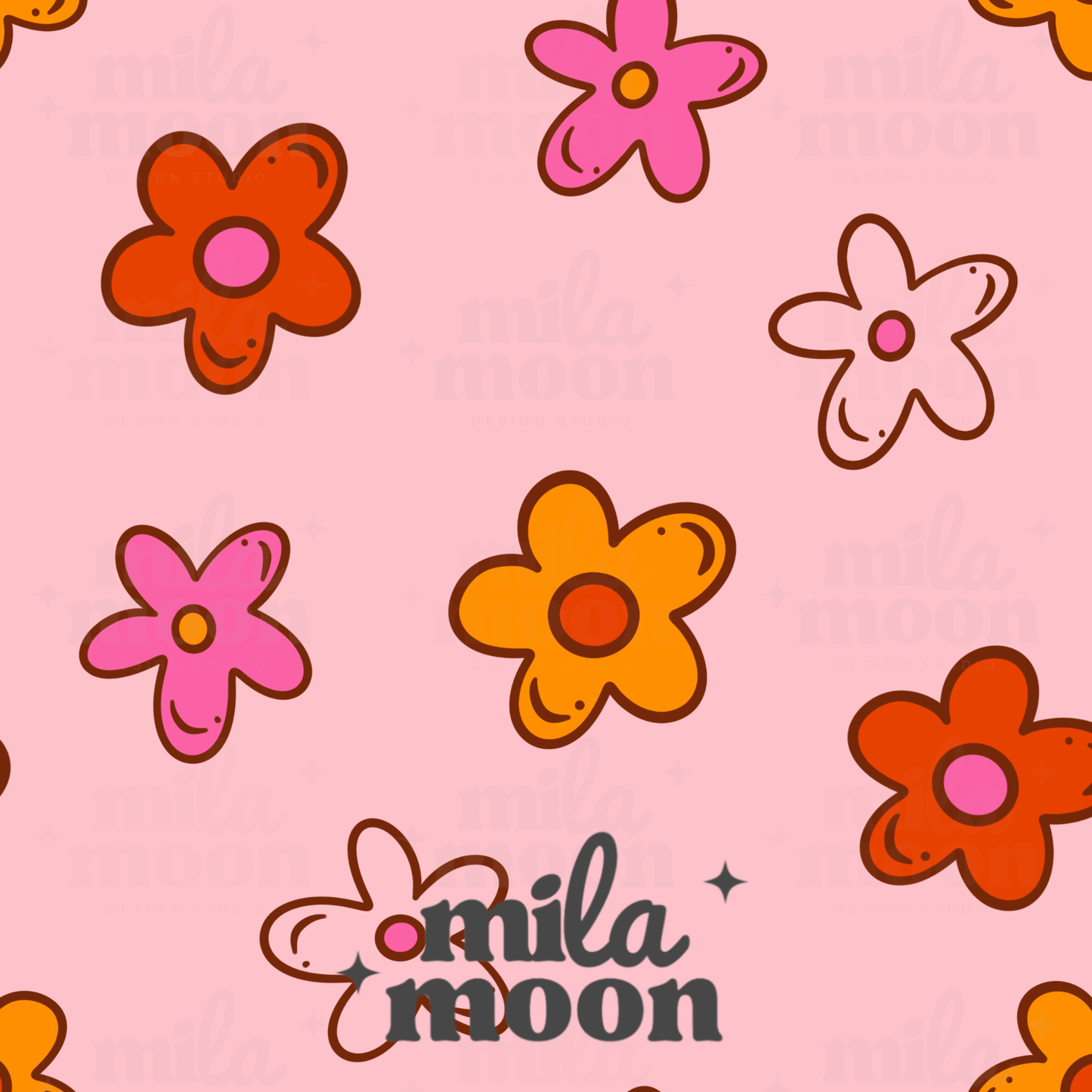 Fall Girly Light Pink Flowers
