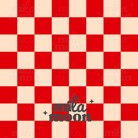 BTS Vintage Red Checkers
