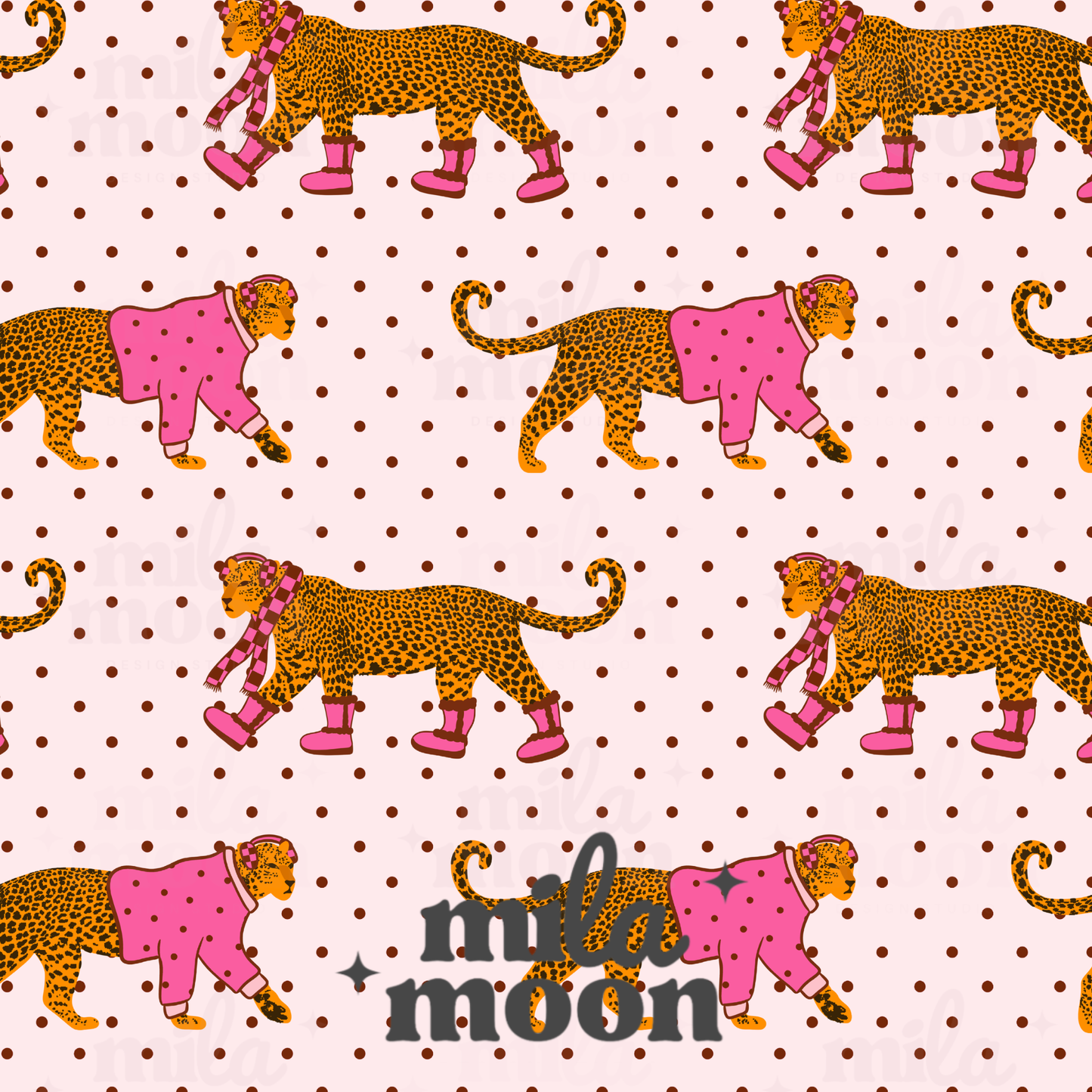 Fall Girly Leopard Dots