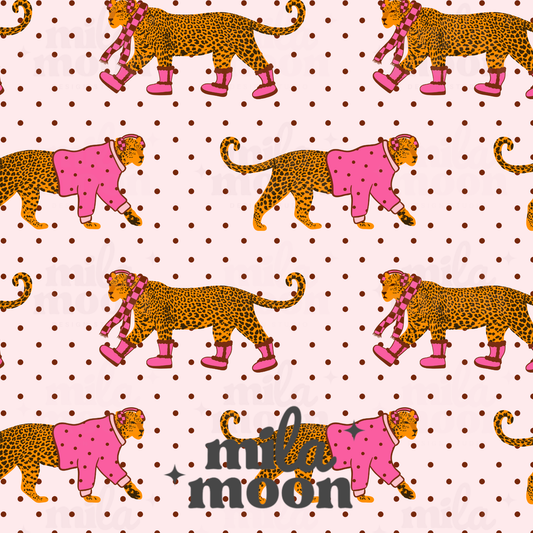 Fall Girly Leopard Dots