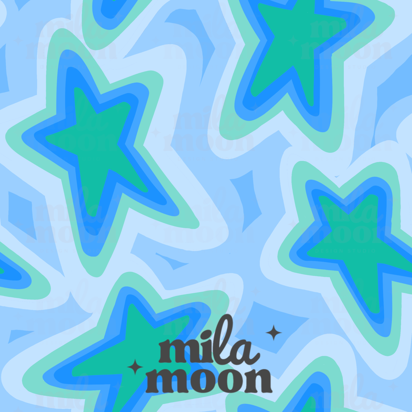 Stars Blue/Green
