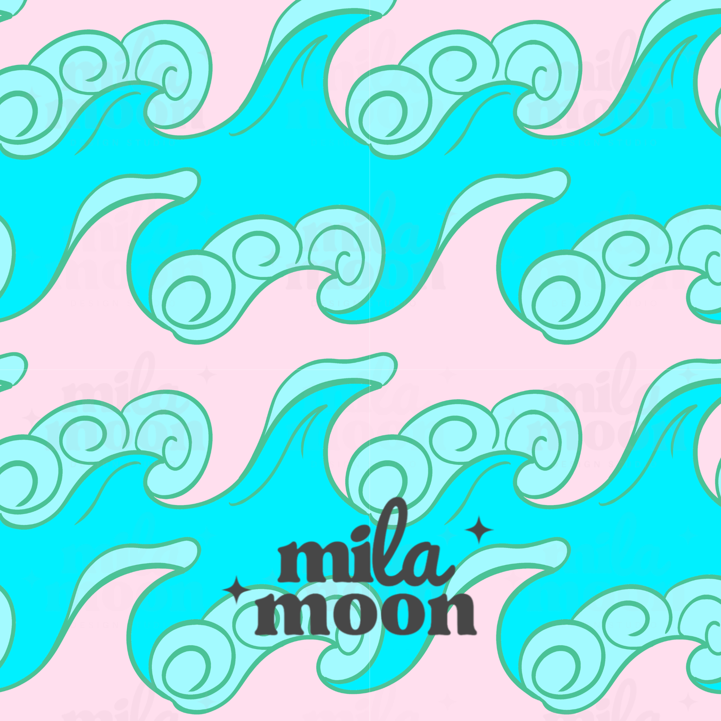 Beach Waves Pink