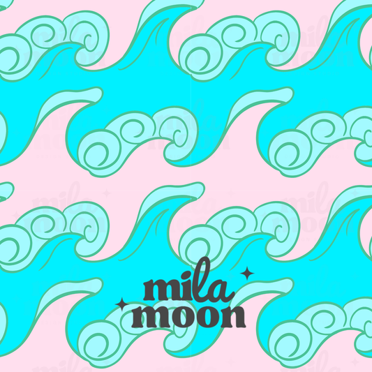Beach Waves Pink