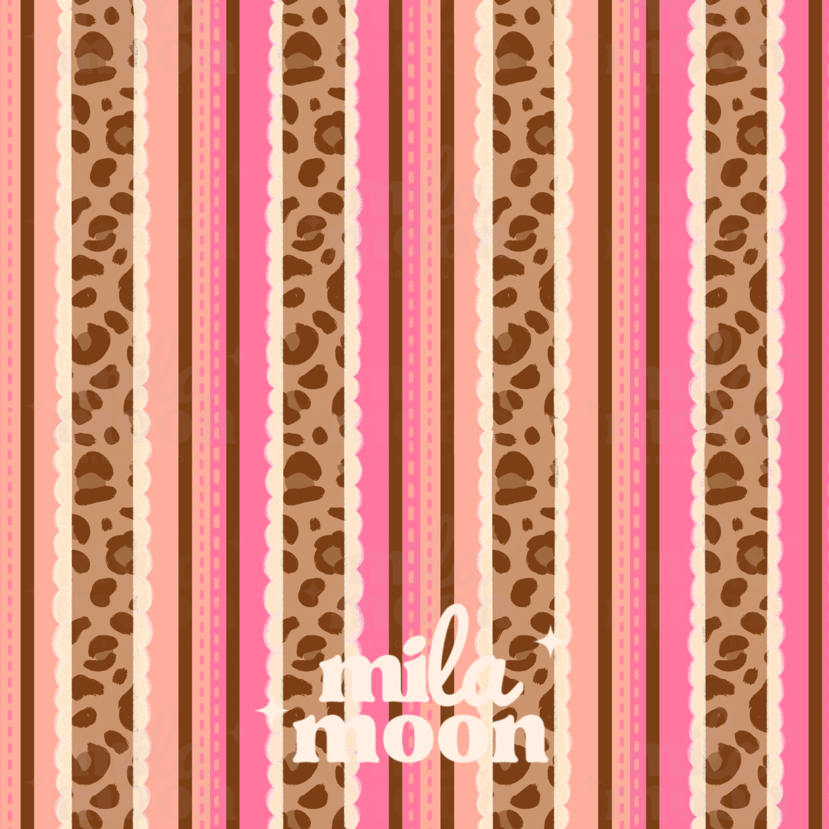 Vintage Leopard Floral
