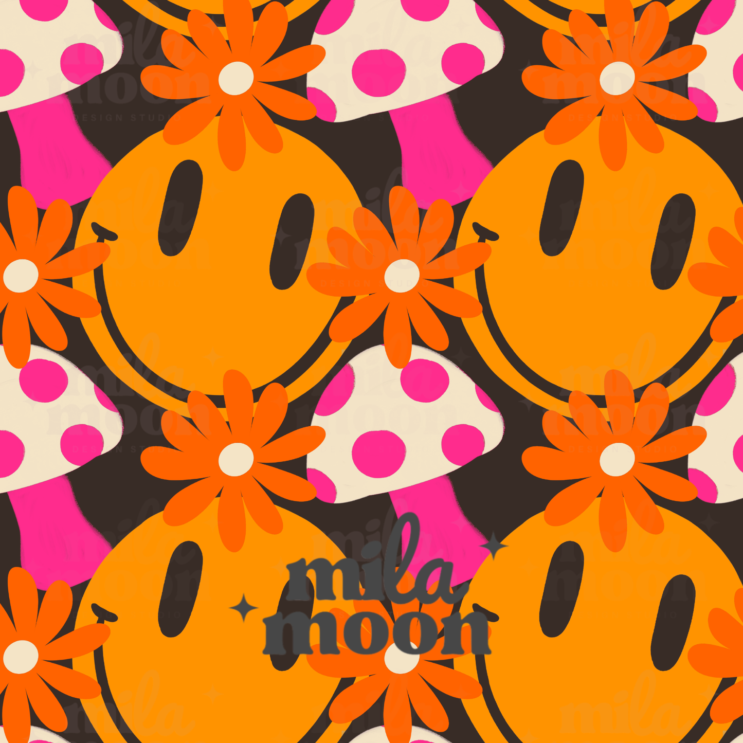 Groovy Smiley Mushies