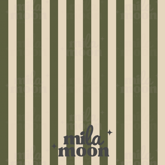 Fall Stripes Green