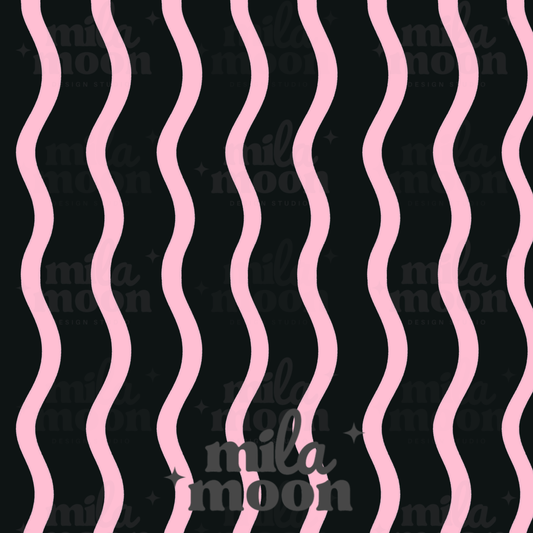 Spooky Cute Black Wavy