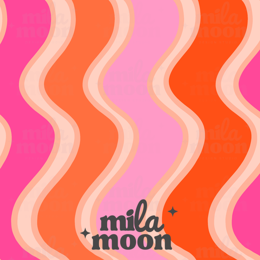 Wavy Pink/Orange