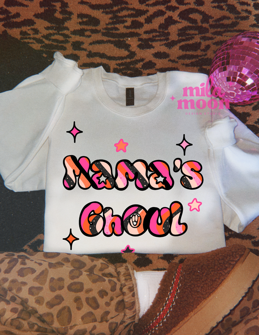 Retro Halloween Mamas Ghoul PNG