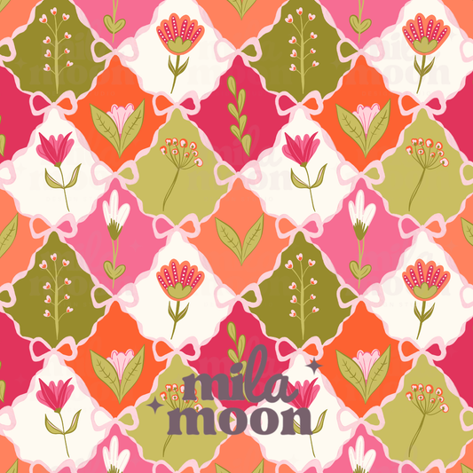 Floral Bow Tiles