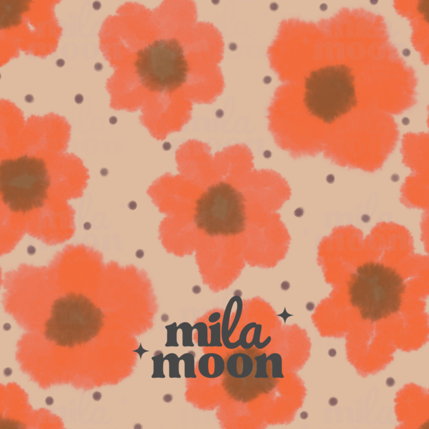 Fall Painted Floral Bundle of 4