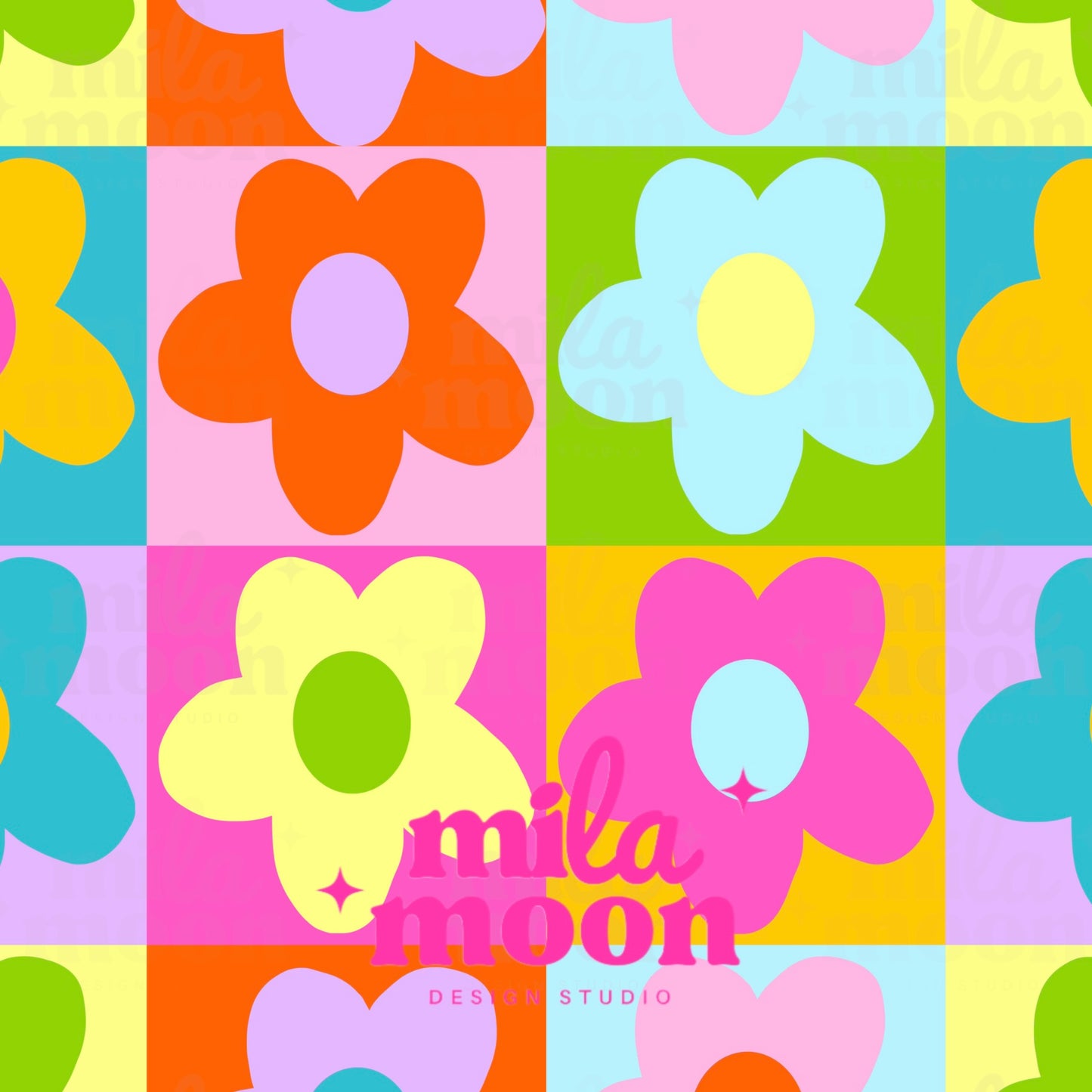 Groovy Ghouls Floral Tiles