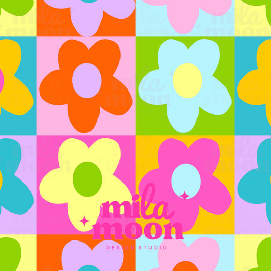 Groovy Ghouls Floral Tiles