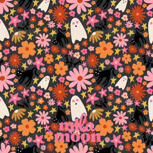 Retro Halloween Floral