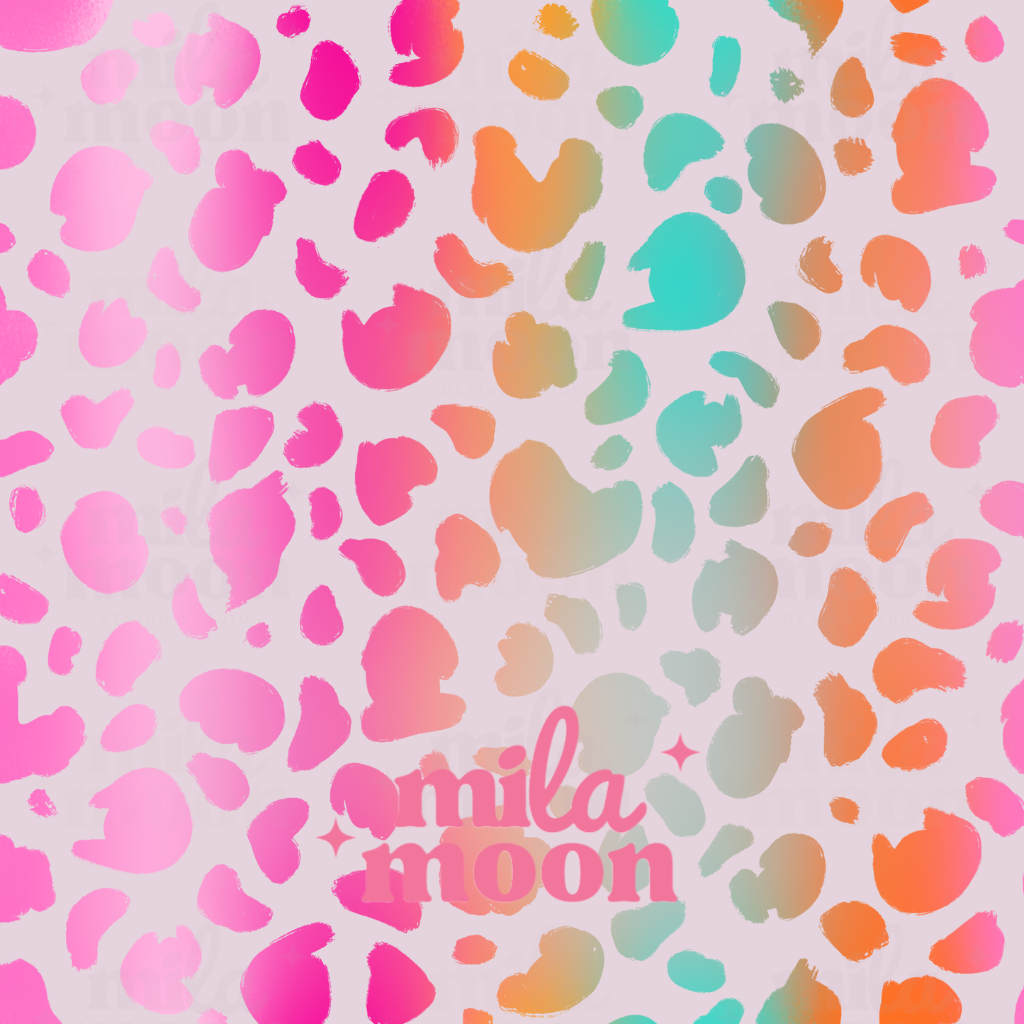 White/Pink Summer Leopard Print
