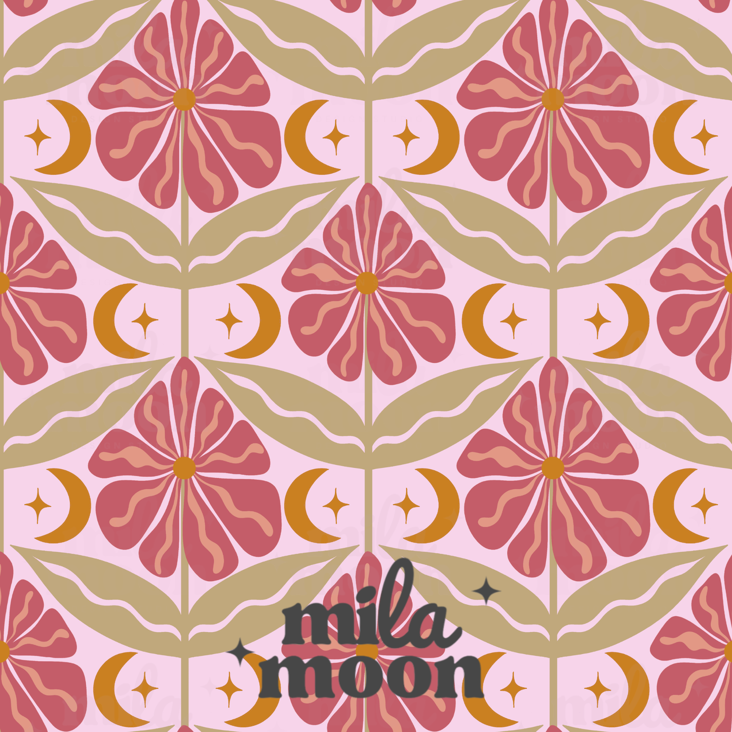 Boho Moon Floral Moon Bundle
