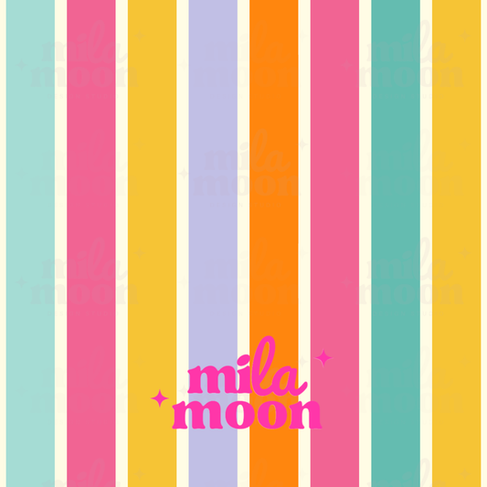 Colorful Tulips Stripes