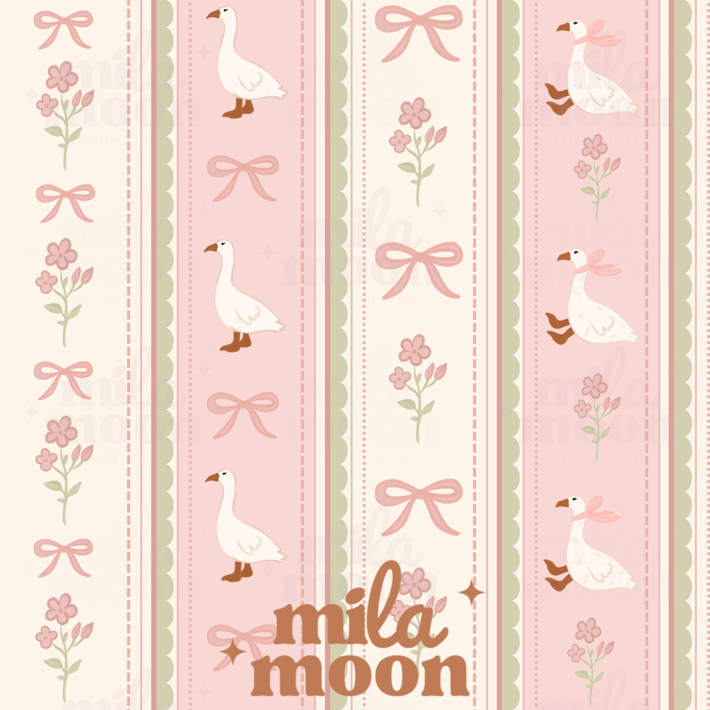 Dainty Goose Stripes