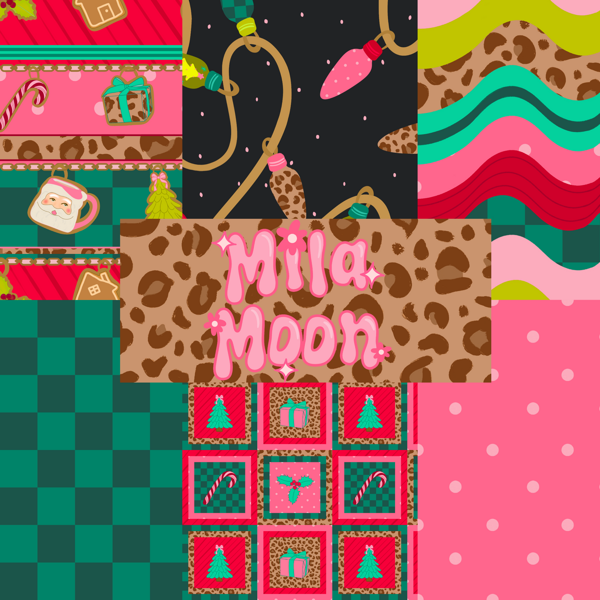Christmas Retro Bundle of 7