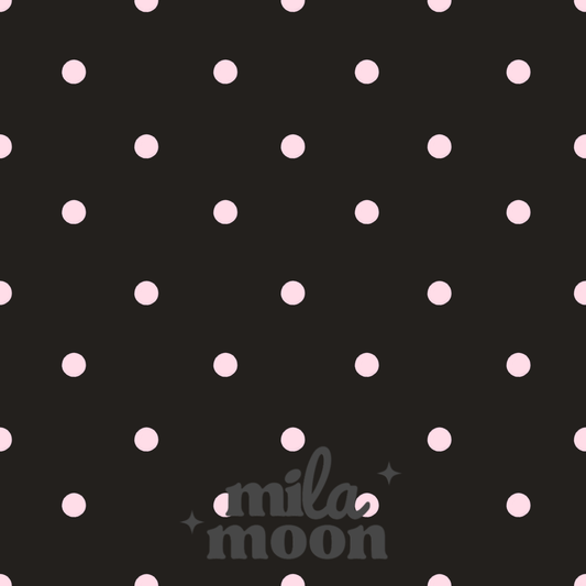 Polkadots Black and Pink